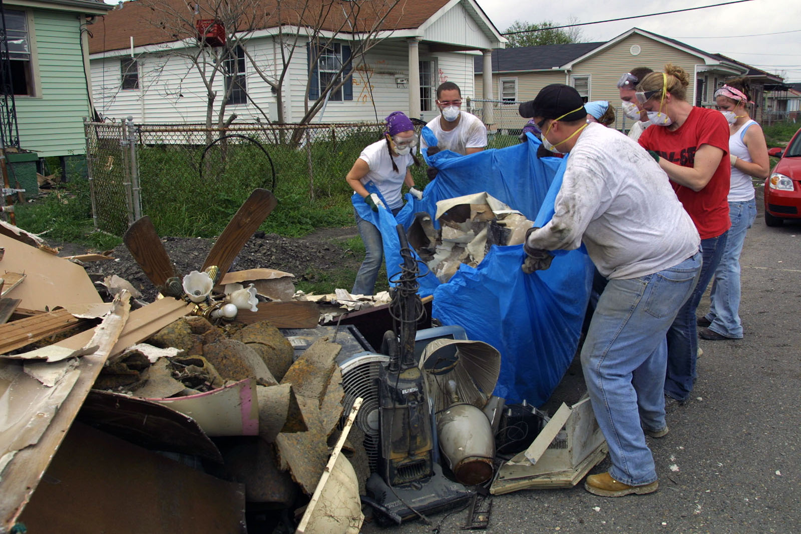 People Flood Cleanup